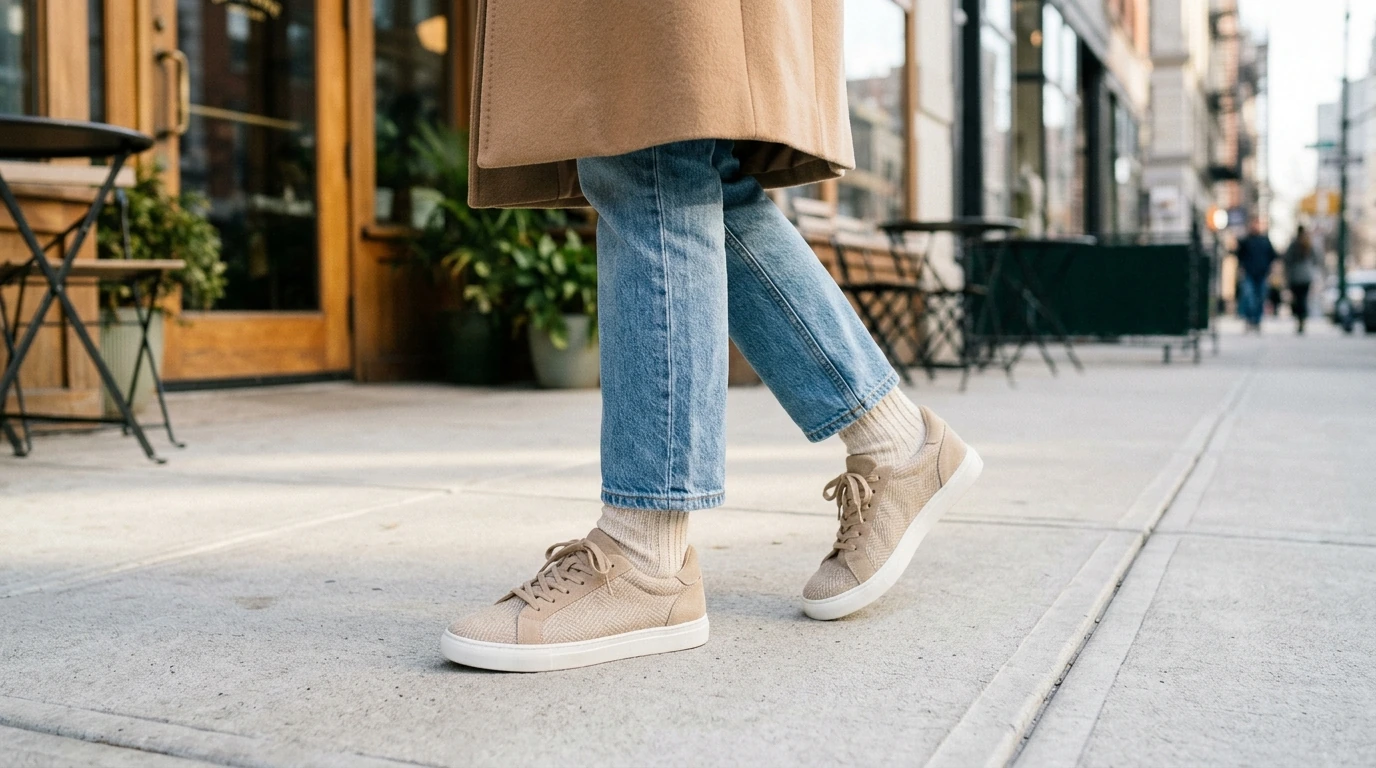 Calvin Klein Beige Print Sneakers: Fit, Style, Care
