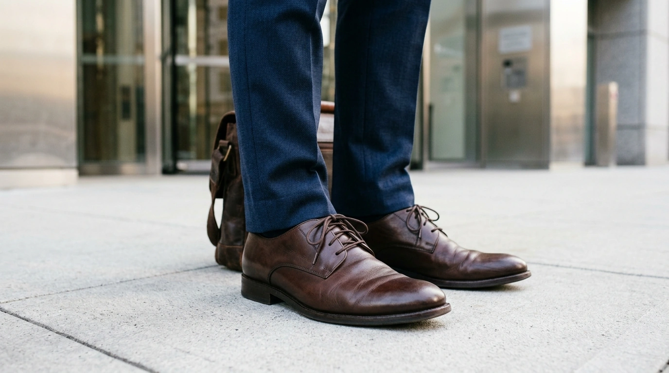 Clarks Men's Brown Leather Lace-Ups: Fit, Style, Care